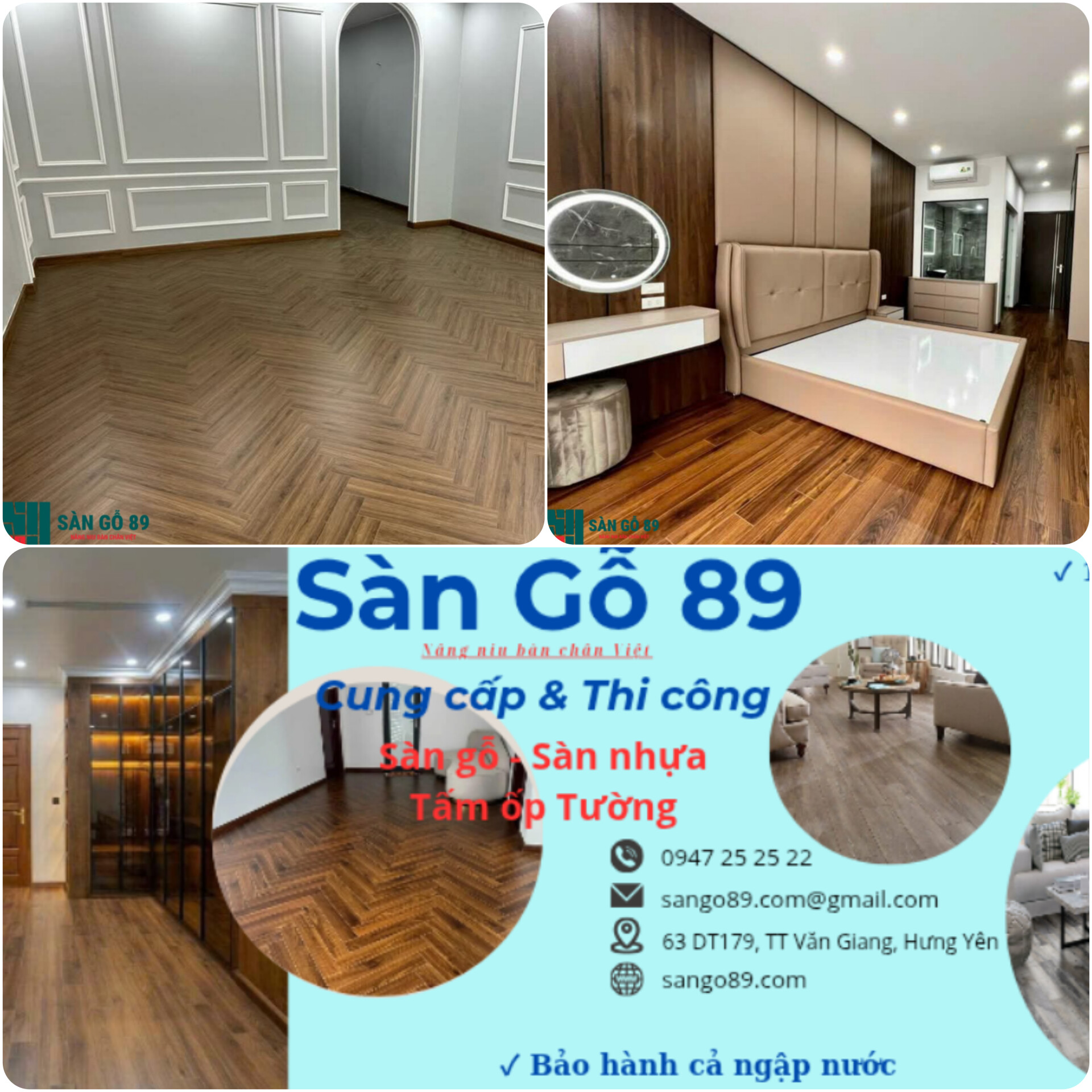 Gỗ lót sàn. Sàn Gỗ 89 và các công trình thi công.