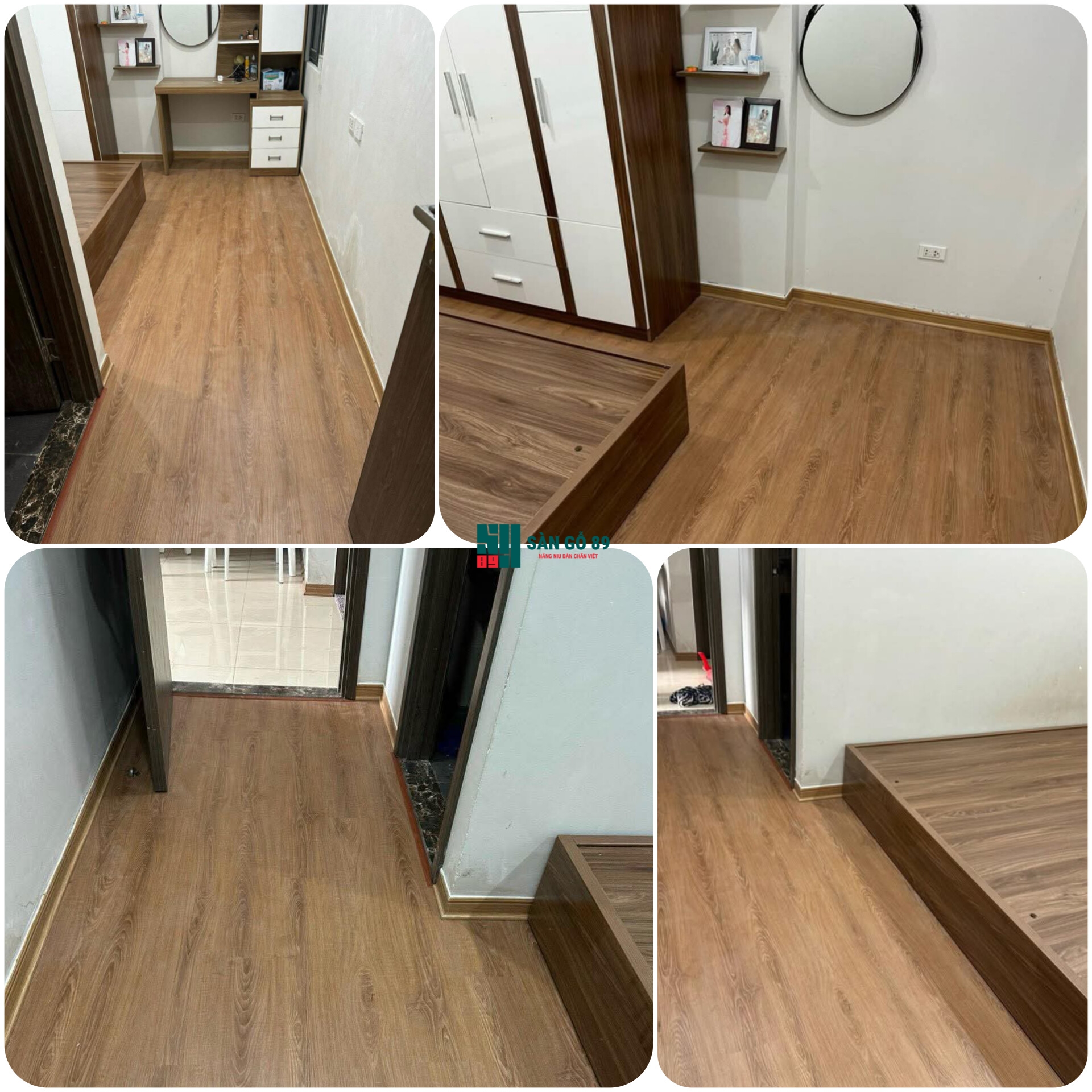 Sàn gỗ Good Floor hoàn thiện.