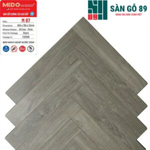 Sàn gỗ xương cá Mido Wood M87