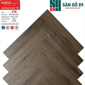 Sàn gỗ xương cá Mido Wood M88