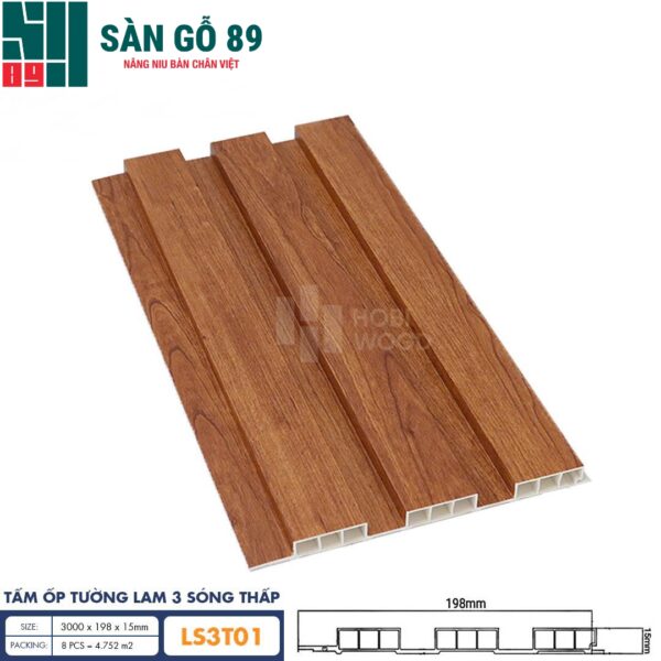 Tấm ốp lam 3 sóng thấp LS3T01