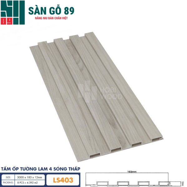 Tấm ốp lam 4 sóng thấp LS403