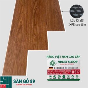Sàn nhựa hèm khóa Hulex Floor 6mm H617