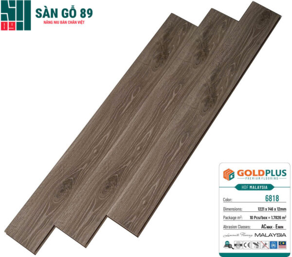 Sàn gỗ Goldplus 6818
