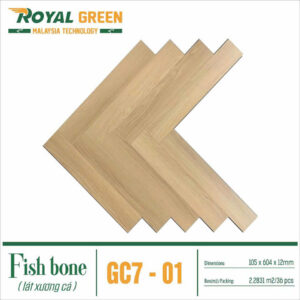 Sàn gỗ Royal Green xương cá GC7-01